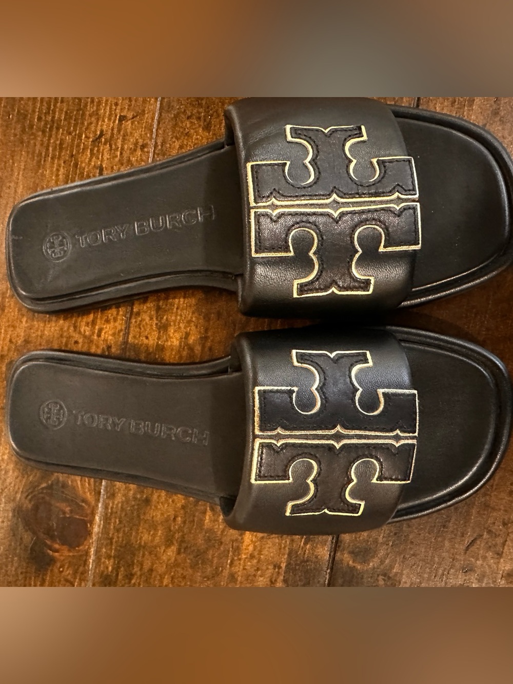 Tory Burch double t sport slide